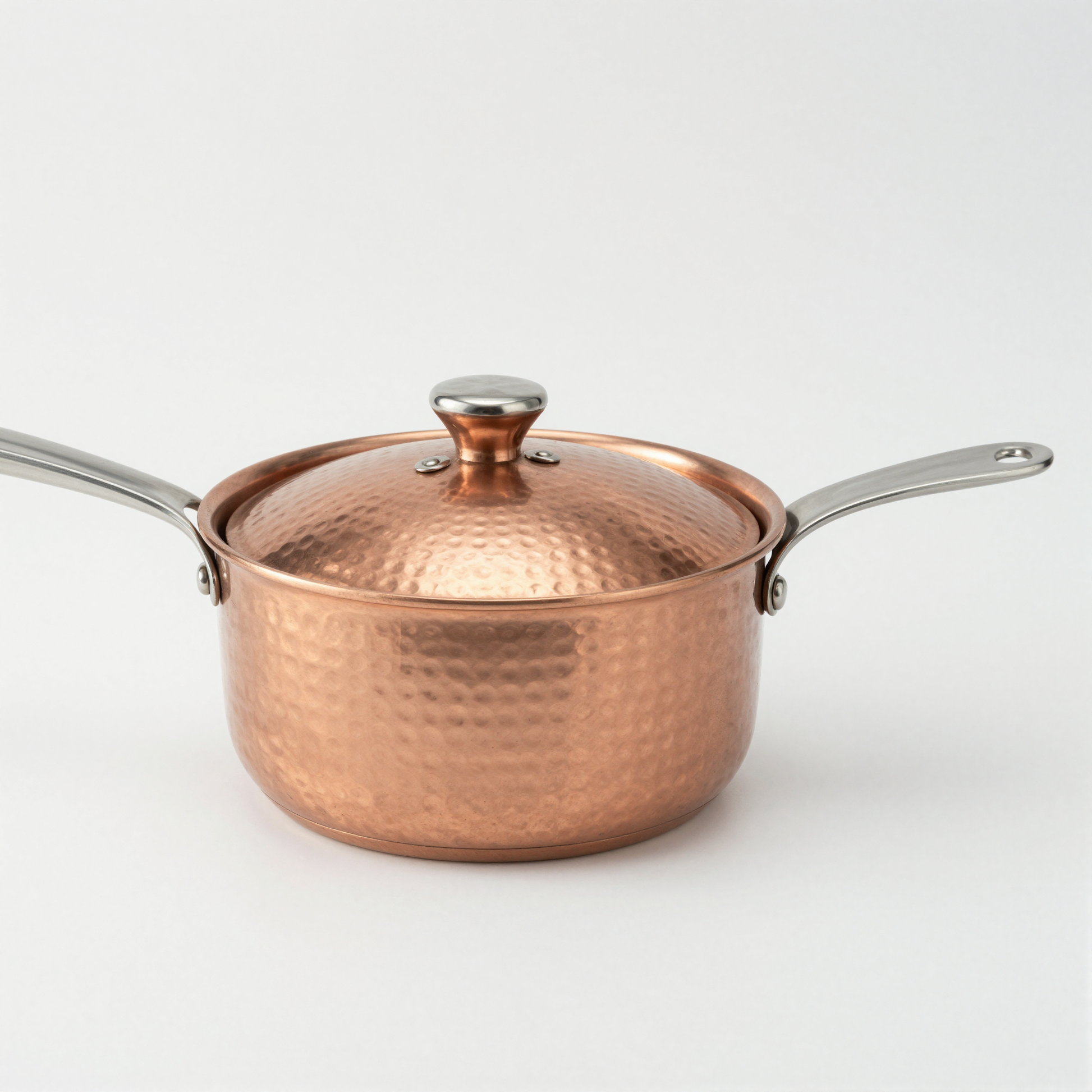 Hammered Copper Saucepan