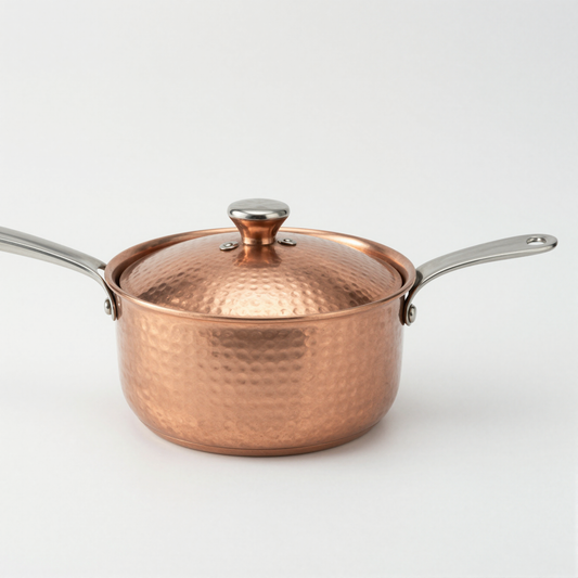 Hammered Copper Saucepan
